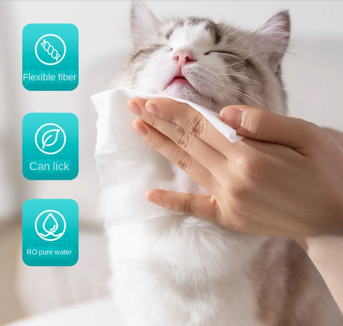 🧴 Toallitas Húmedas XL para Perros y Gatos – Limpieza de Ojos y Manchas de Lágrima (100 piezas)