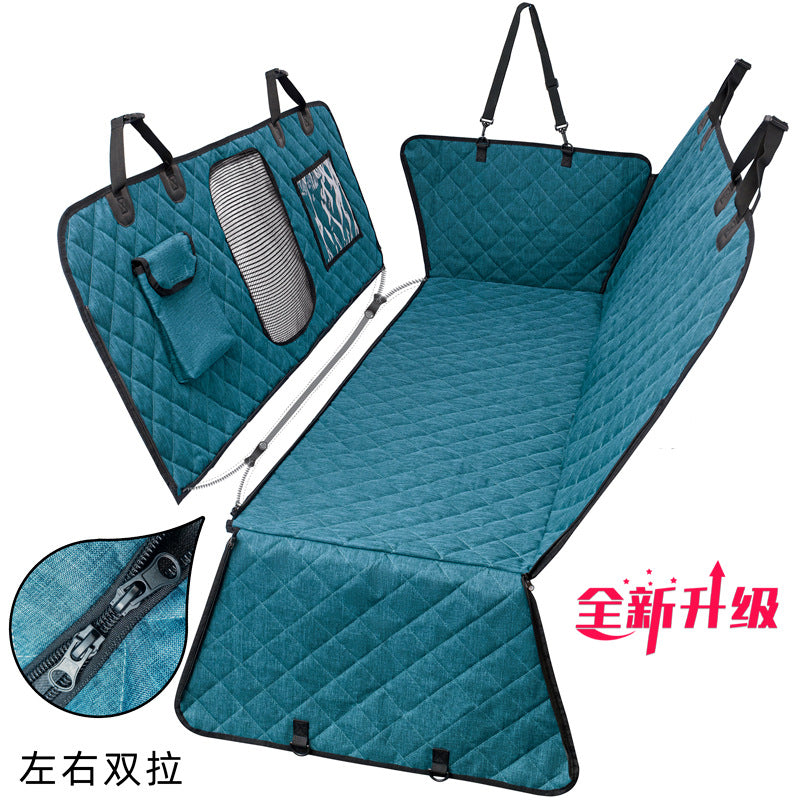 Cubierta Impermeable Divisible para Asiento Trasero – Ideal para Mascotas y Pasajeros