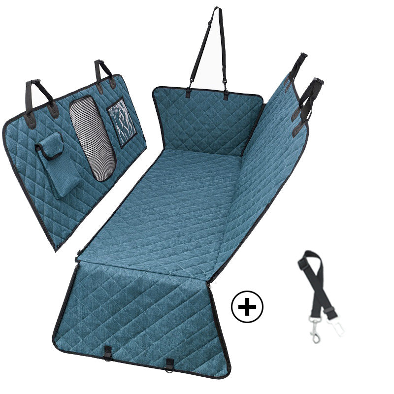Cubierta Impermeable Divisible para Asiento Trasero – Ideal para Mascotas y Pasajeros