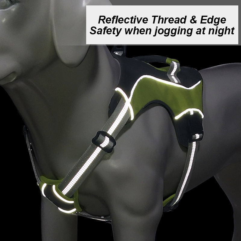 🐶Arnés Antitirones Reflectante para Perros Medianos y Grandes – Ajuste Ergonómico y Explosión-Proof