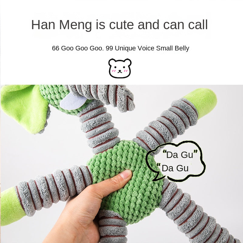 Juguete de Felpa con Sonido para Mascotas – Animales Grandes de Peluche (Elefante, Oso y Cerdito)