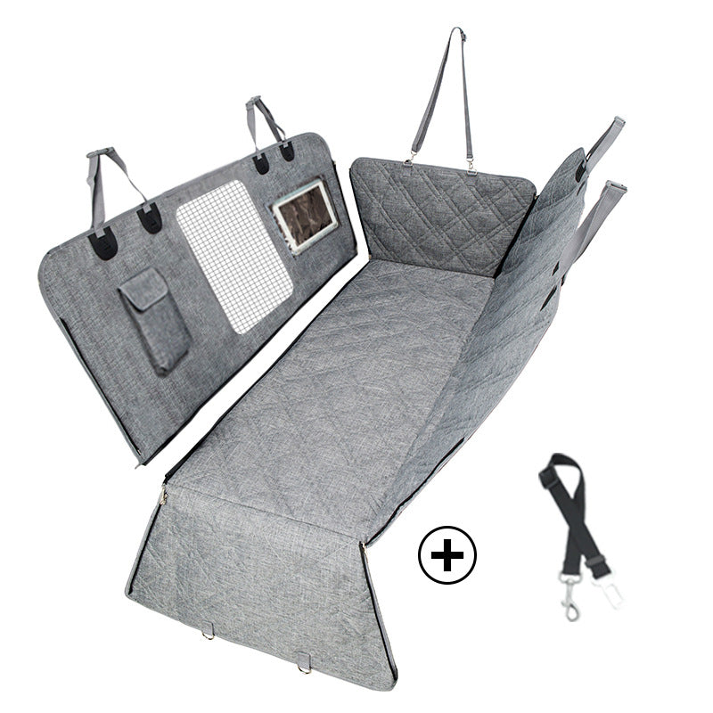 Cubierta Impermeable Divisible para Asiento Trasero – Ideal para Mascotas y Pasajeros