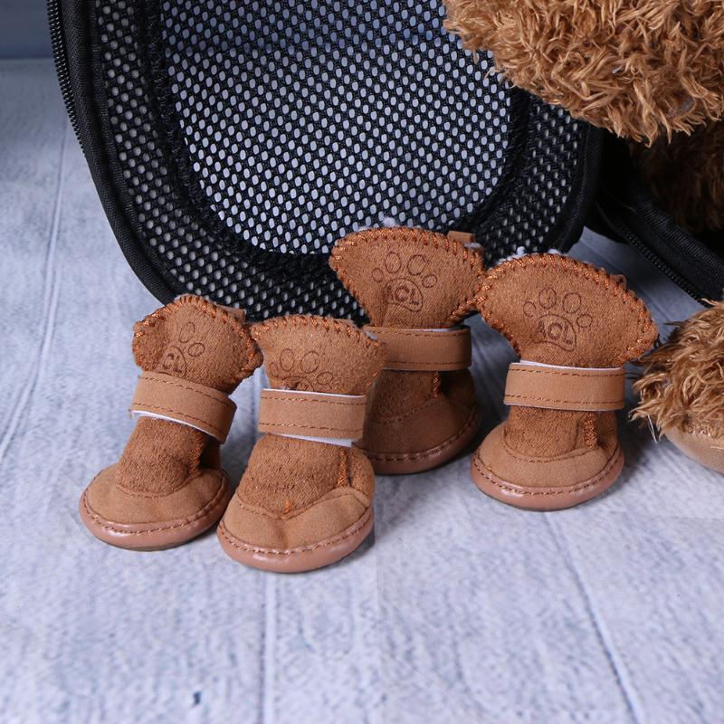 Botas de Nieve Acolchadas para Mascotas – Calzado Invernal Antideslizante y Térmico para Perros y Gatos ❄️