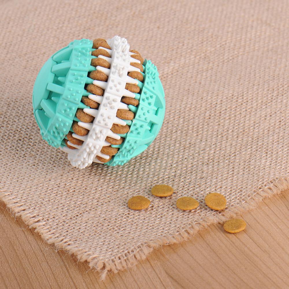 Pelota Interactiva para Perros con Dispensador de Comida – Goma Ecológica y Masaje Dental