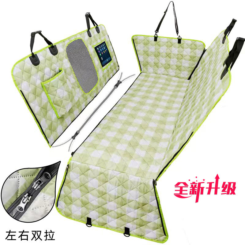 Cubierta Impermeable Divisible para Asiento Trasero – Ideal para Mascotas y Pasajeros