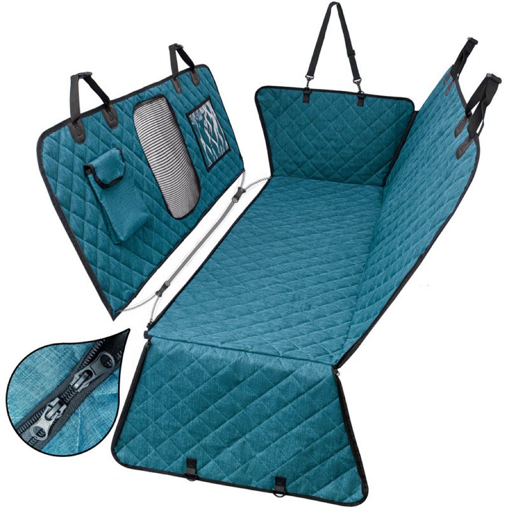 Cubierta Impermeable Divisible para Asiento Trasero – Ideal para Mascotas y Pasajeros