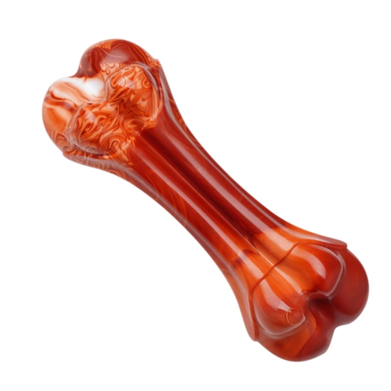 🐶🦴Juguete Mordedor en Forma de Hueso para Perros – Súper Resistente, Sabor a Res y No Tóxico