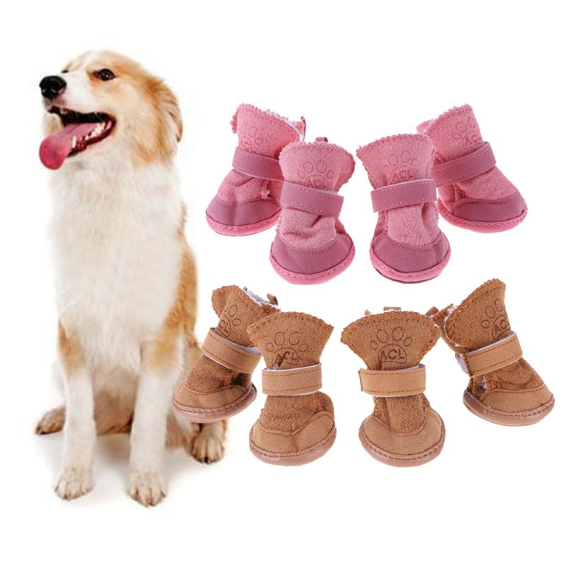Botas de Nieve Acolchadas para Mascotas – Calzado Invernal Antideslizante y Térmico para Perros y Gatos ❄️