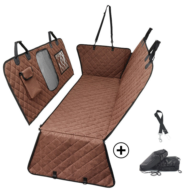 Cubierta Impermeable Divisible para Asiento Trasero – Ideal para Mascotas y Pasajeros