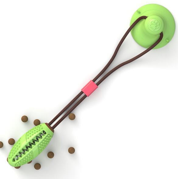 Juguete Interactivo con Succión y Dispensador de Snacks – Pelota Masticable para Perros