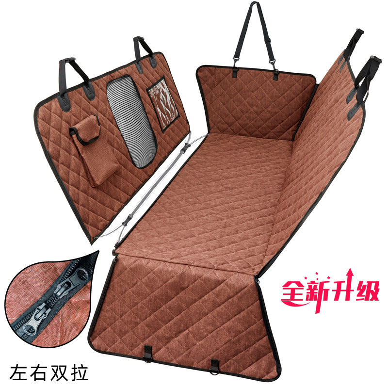 Cubierta Impermeable Divisible para Asiento Trasero – Ideal para Mascotas y Pasajeros
