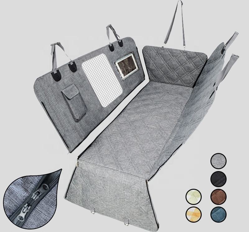Cubierta Impermeable Divisible para Asiento Trasero – Ideal para Mascotas y Pasajeros
