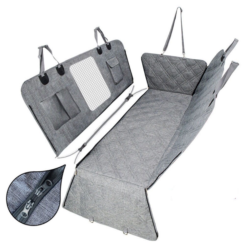 Cubierta Impermeable Divisible para Asiento Trasero – Ideal para Mascotas y Pasajeros