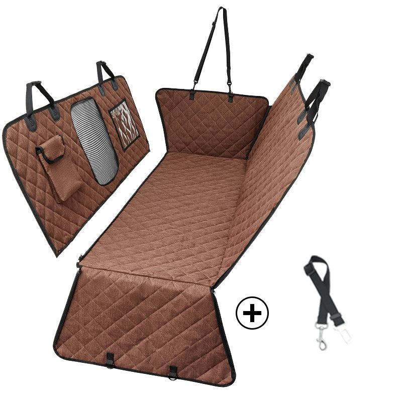 Cubierta Impermeable Divisible para Asiento Trasero – Ideal para Mascotas y Pasajeros