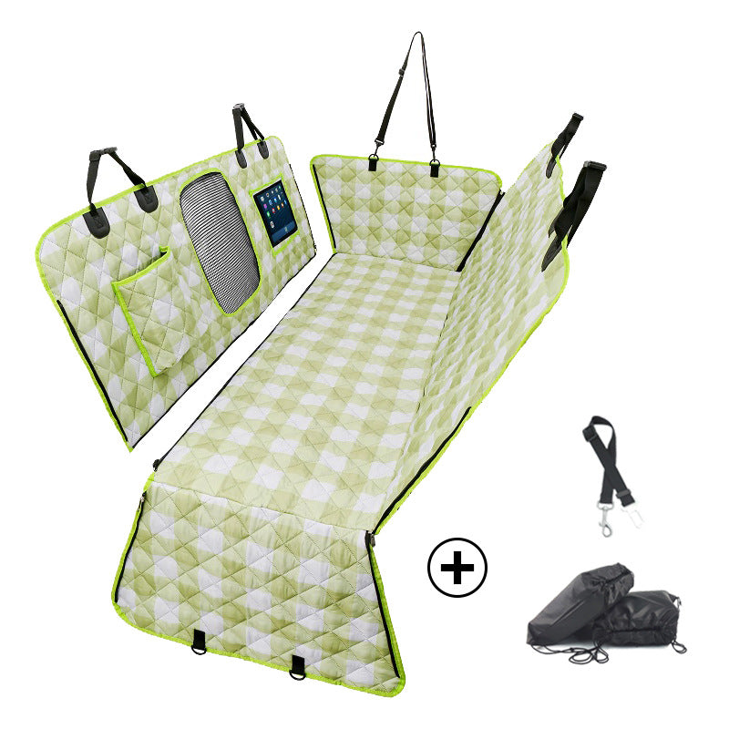 Cubierta Impermeable Divisible para Asiento Trasero – Ideal para Mascotas y Pasajeros