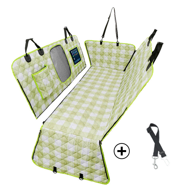Cubierta Impermeable Divisible para Asiento Trasero – Ideal para Mascotas y Pasajeros