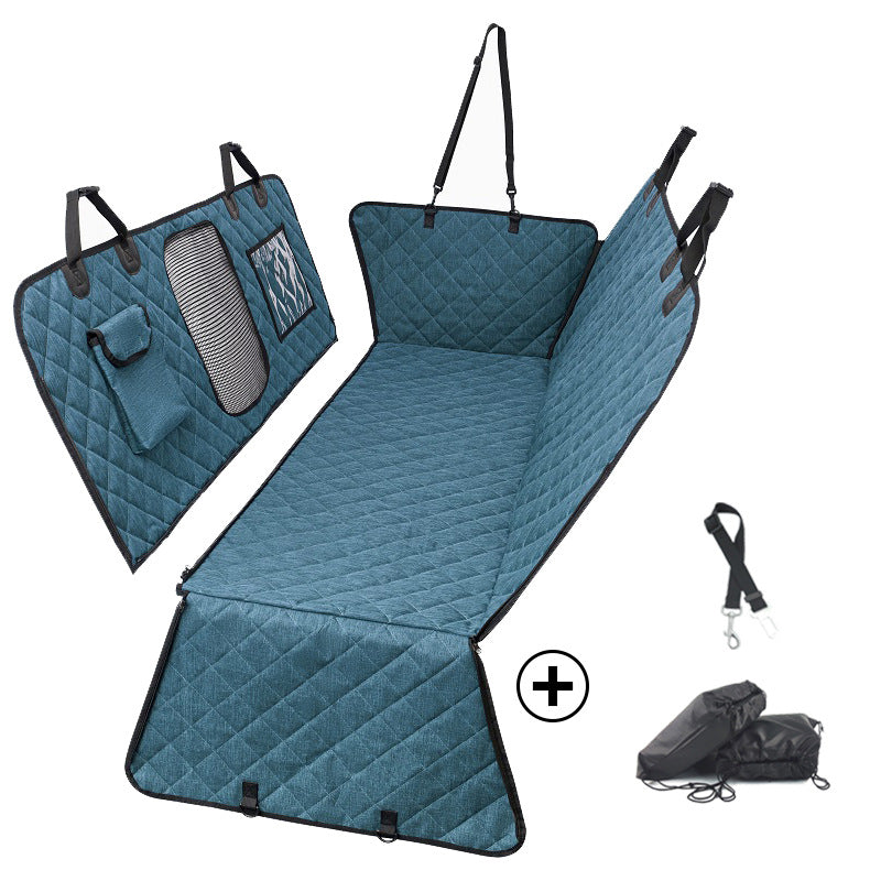 Cubierta Impermeable Divisible para Asiento Trasero – Ideal para Mascotas y Pasajeros