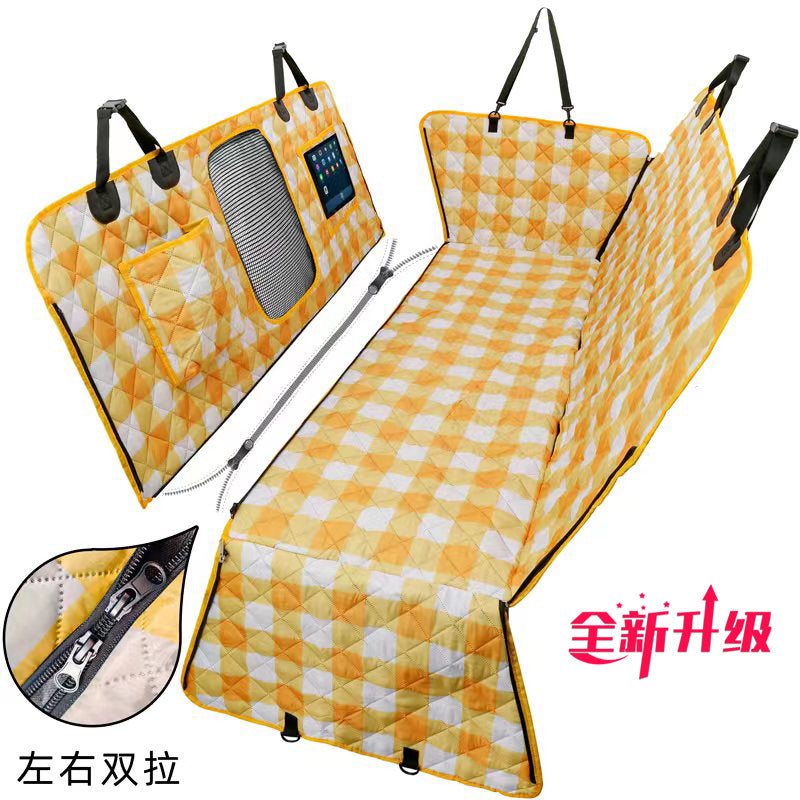 Cubierta Impermeable Divisible para Asiento Trasero – Ideal para Mascotas y Pasajeros