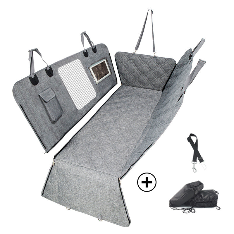 Cubierta Impermeable Divisible para Asiento Trasero – Ideal para Mascotas y Pasajeros