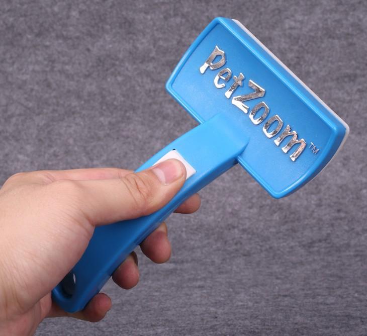 PetZoom Cepillo de Aseo para Perros y Gatos – Self-Cleaning, Antienredos y Masajeador ✨