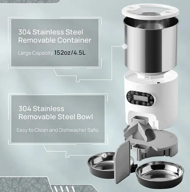 Dispensador Automático de Comidas para Mascotas