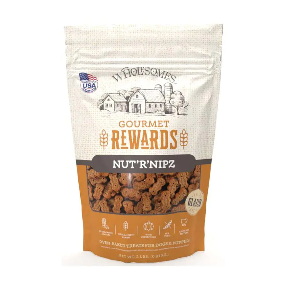 Galletas para Perros con Mantequilla de Maní – SPORTMiX Wholesomes NutRNipz 2 lb